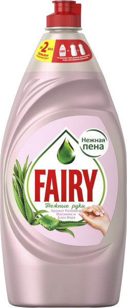Средство для мытья посуды Fairy Розовый Жасмин и Алоэ Вера, 900мл ...