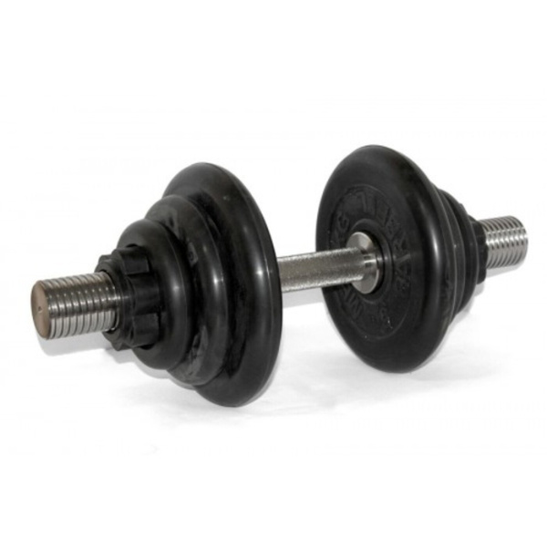 Гантели MB BARBELL Atlet 51 мм_24 кг, 1 шт. по 24 кг, черный - купить ...