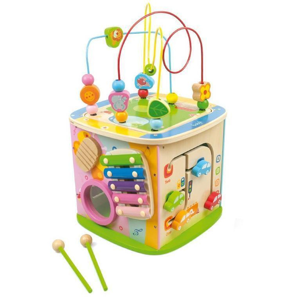 Развивающий деревянный центр Boby "Мульти-игровой куб Happy Forest ...