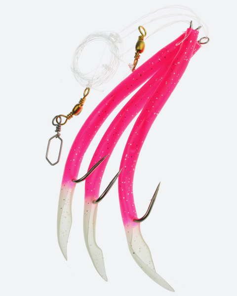 Kinetic Sabiki Tournament #1/0 Pink Pearl/Silver – Slittino Per Pesce Piatto Con Sistema Rig A Doppio Gancio