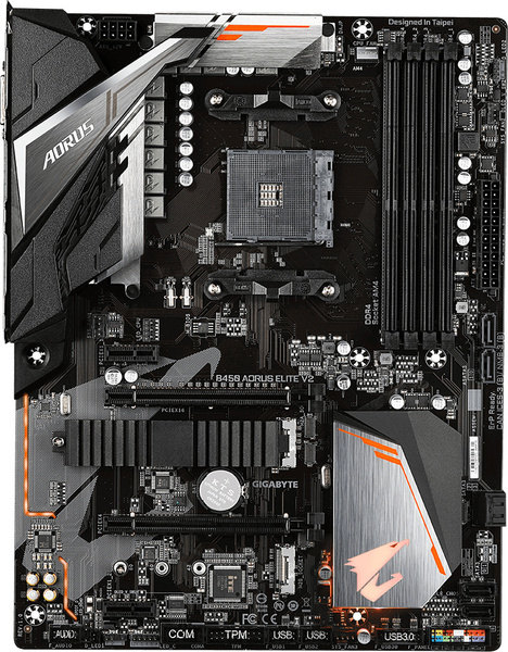 Материнская плата Gigabyte B450 AORUS ELITE V2 купить по низкой цене с ...