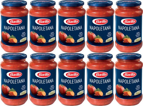 Соус Barilla Napoletana 400 г., набор: 10 штук 4000 г. - купить с ...