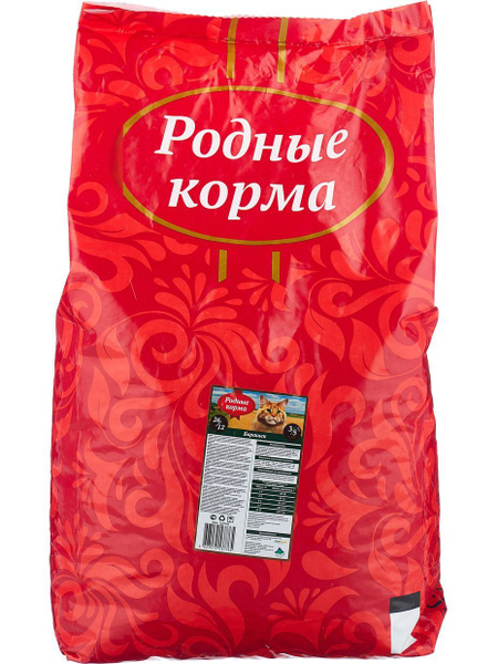 Родные Корма корм для взрослых кошек всех пород, барашек 10 кг - купить ...