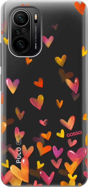 Cиликоновый чехол на Xiaomi Poco F3 / Сяоми Поко Ф3 с 3D принтом ...