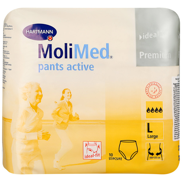 Трусы впитывающие для женщин Hartmann Molimed active L 10шт ...