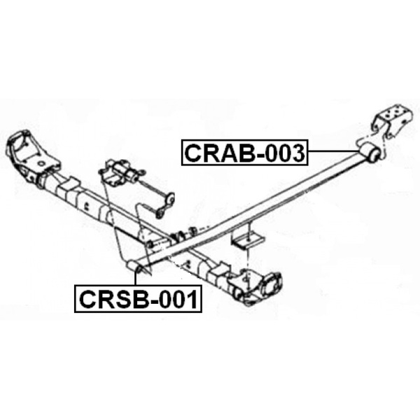 Сайленблок Задней Рессоры Chrysler Voyager Iii Rg 2000 2007 Febest ...