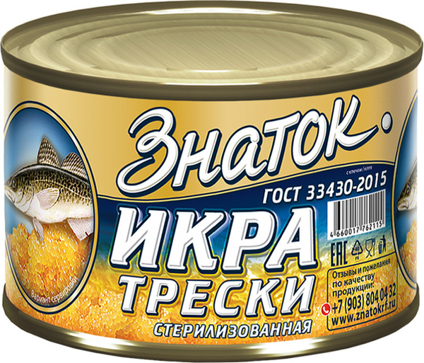 Икра трески Знаток, 220 г - купить с доставкой по выгодным ценам в ...