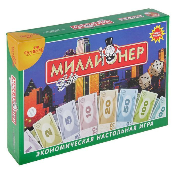 Настольная игра "Миллионер-элит", твёрдая коробка, Origami - купить с ...