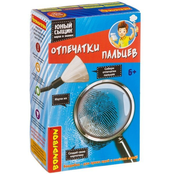 Японские опыты Науки с Буки BONDIBON, Отпечатки пальцев юный сыщик ...
