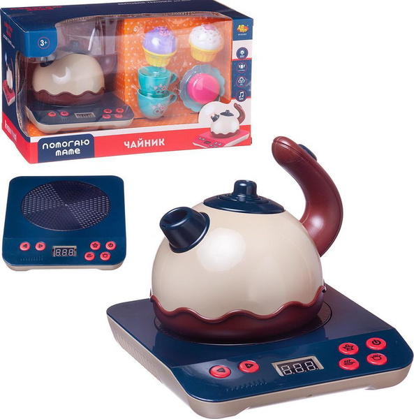 Игровой набор ABtoys Помогаю Маме Чайник на батарейках, посуда ...