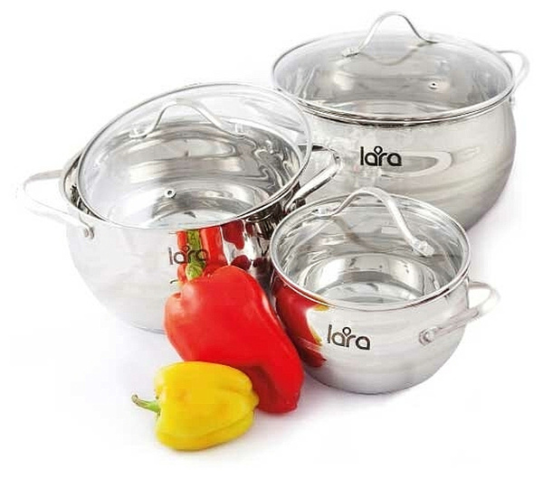 LARA Набор посуды для приготовления, 6 предм. - купить с доставкой по ...