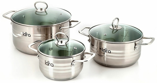 LARA Набор посуды для приготовления, 6 предм. - купить с доставкой по ...