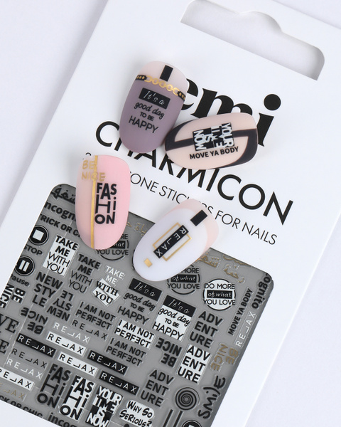EMI Наклейки для дизайна ногтей Charmicon 3D Silicone Stickers №144 Be ...
