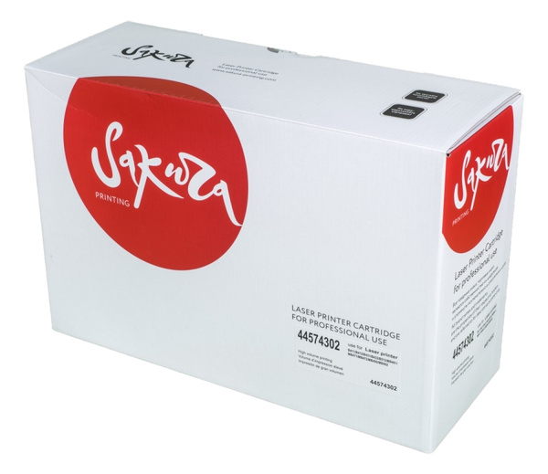 Расходник для печати Sakura 44574302, Черный (black), для лазерного ...