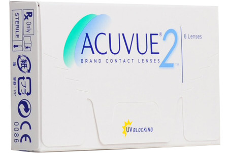 Контактные линзы ACUVUE, Acuvue 2, двухнедельные, -3.75 / 14.0 / 8.7, 6 ...
