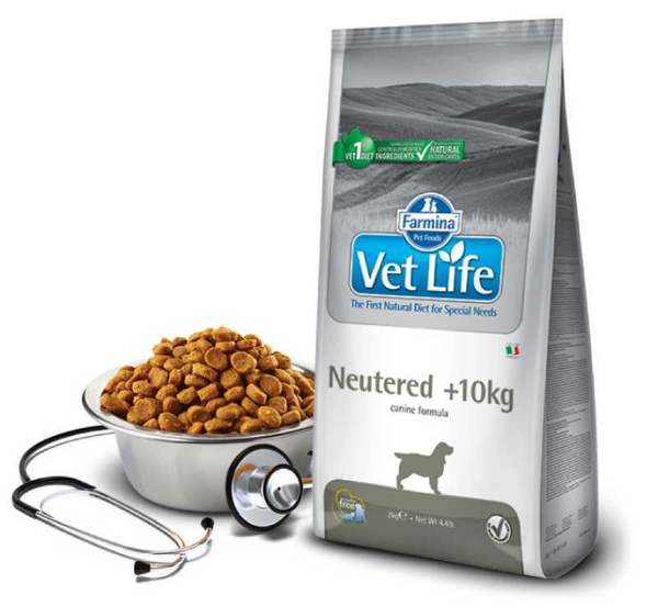 Корм Farmina Vet Life Neutered (10+ кг) для стерилизованных собак, 2 кг ...
