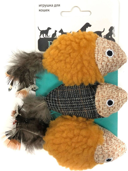 Aromadog Petpark / Игрушка Петпак для кошек Рыбки 1х3шт 16 см купить на ...