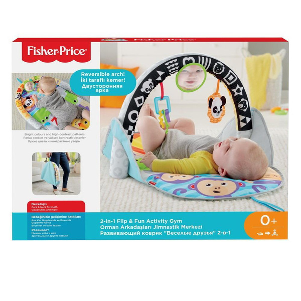Развивающий коврик Mattel Fisher-Price 2-в-1 - купить с доставкой по ...