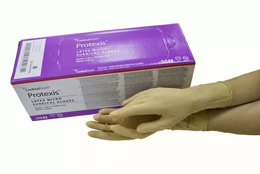 Перчатки медицинские стерильные Cardinal Health Protexis Latex Micro L ...