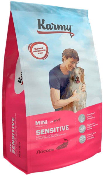 Сухой корм KARMY SENSITIVE MINI для взрослых собак маленьких пород с ...