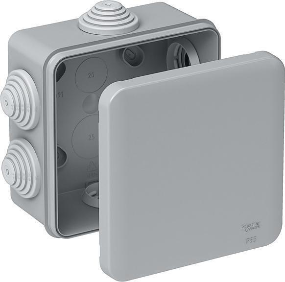 Коробка распределительная Schneider Electric 100x100x50 квадратная 6 ...