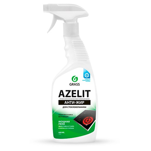 Чистящий спрей GRASS AZELIT Азелит анти-жир для стеклокерамики, 600 мл .