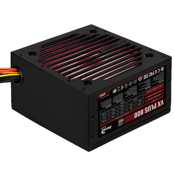 Aerocool Блок питания компьютера VX Plus 800 RGB, 800 Вт (VX Plus 800 ...