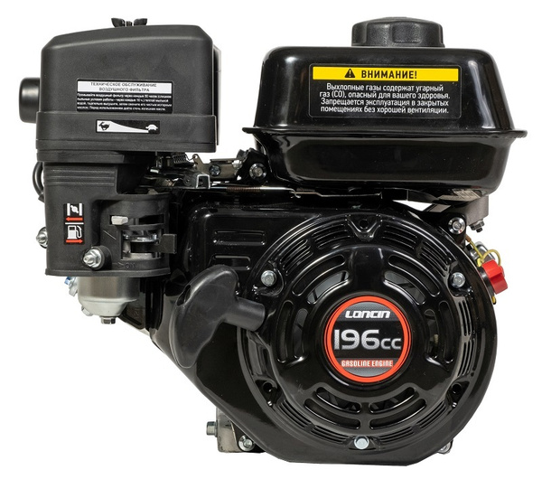 Двигатель бензиновый Loncin G200F (R type) D19 (6.5л.с., 196куб. см ...