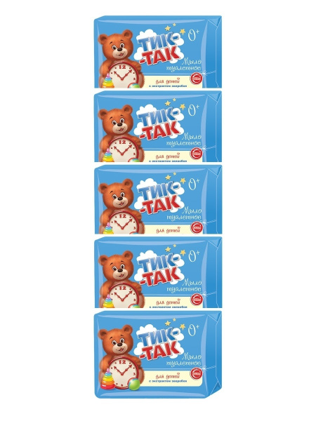 Мыло Тик-Так 150гр. набор 5 шт. купить на OZON по низкой цене в ...