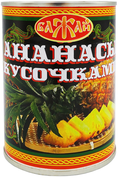Ананасы кусочками БАЖАЙ 580 мл. ТАЙЛАНД - купить с доставкой по ...