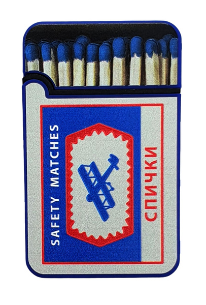 Зажигалка газовая ZENGAZ ZL-8 Matches Спички советские, синяя - купить ...