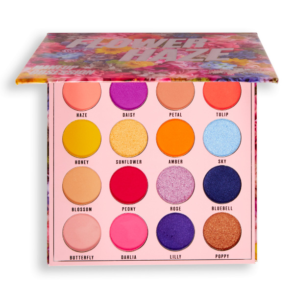 MAKEUP OBSESSION Палетка теней для век Flower Haze. Яркие тени для глаз ...