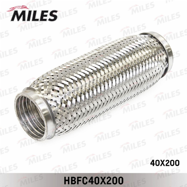 Труба гофрированная с внутренним металлорукавом 40X200, MILES ...