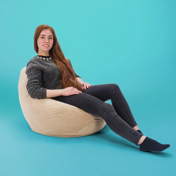Кресло-мешок Kreslo-Puff Груша, Велюр искусственный, Размер L - купить ...