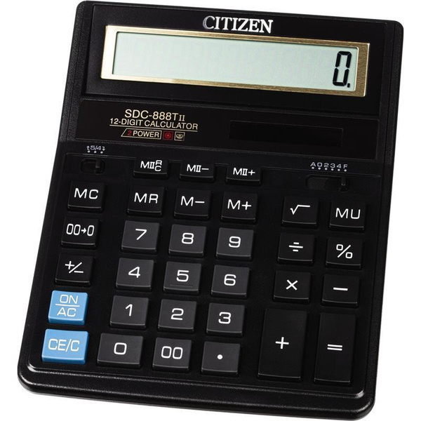 Калькулятор настольный Citizen SDC-888TII (12-разрядный) черный (SDC ...
