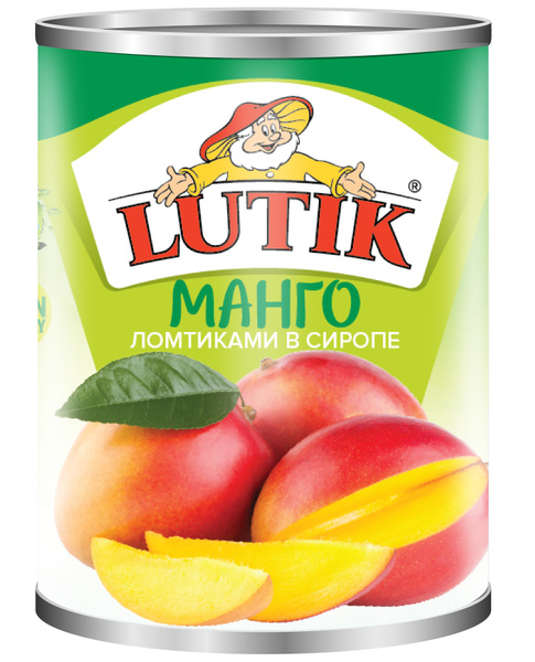 Манго Lutik консервированное ломтиками в сиропе, 425мл - купить с ...