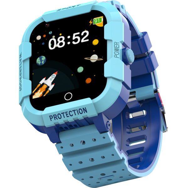 Купить смарт-часы SMARUS kids KW6 синие Telegram, детские смарт часы 4G ...