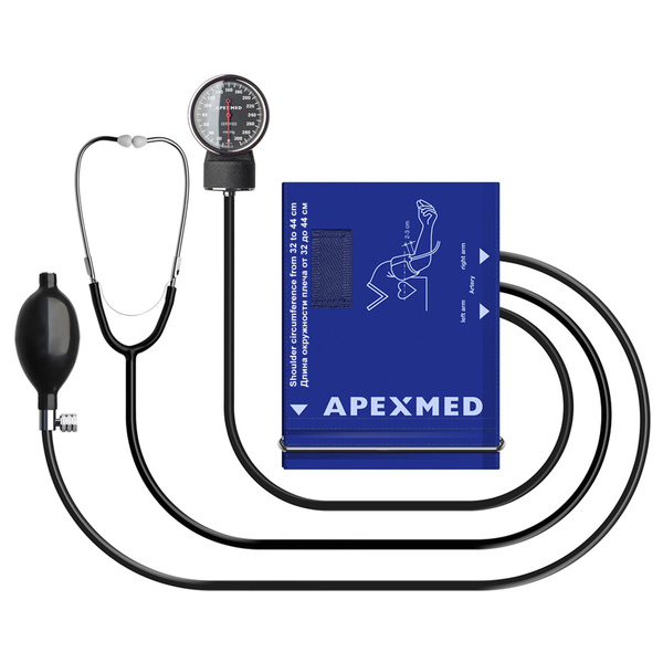 Тонометр механический Apexmed АТ-12, 32-44 см, с большой манжетой, для ...