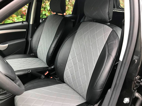 Автомобильные чехлы на сиденья Renault DUSTER с 2015 по 2021 г.в. Цвет ...