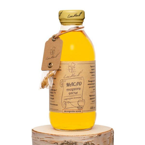 Масло грецкого ореха сыродавленное ЕЛИМАСЛО, 330 мл, настоящий холодный ...