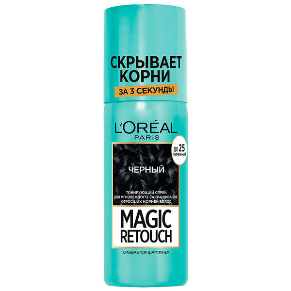 L'Oreal Paris ТОНИРУЮЩИЙ СПРЕЙ ДЛЯ ВОЛОС Magic Retouch 1 ЧЕРНЫЙ 75МЛ ...