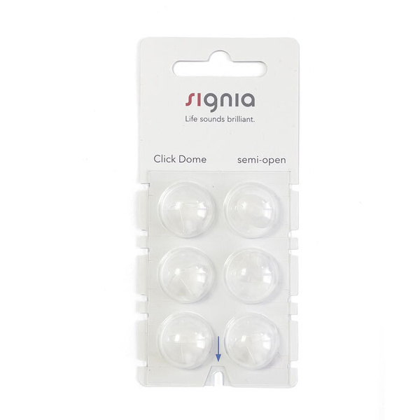 Вкладыши для слухового аппарата Signia CLICK DOME semi-open ...
