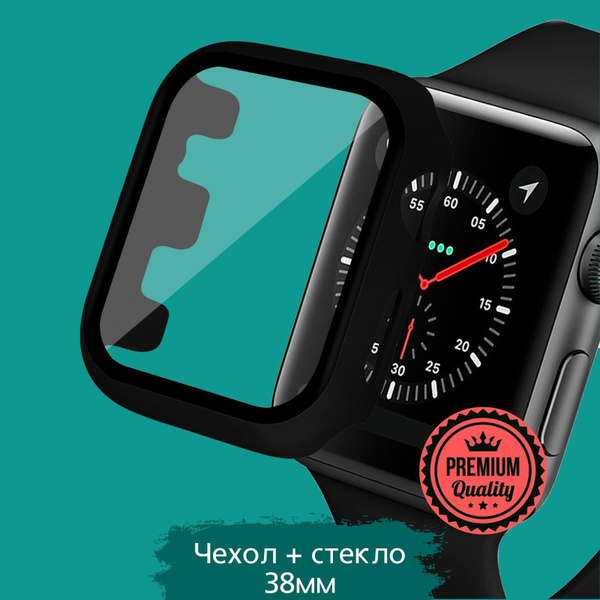 Apple Watch 38мм 1/2/3 Бампер с защитным стеклом / Myrtille - купить с ...