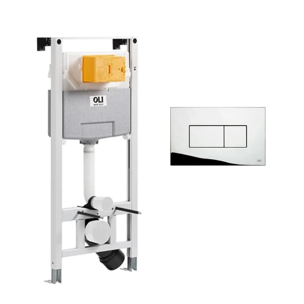 Инсталляция для унитаза пневматическая в комплекте с кнопкой смыва ...