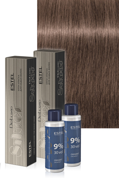 Estel De Luxe Silver 8/76 Светло-русый коричнево-фиолетовый Крем-краска ...