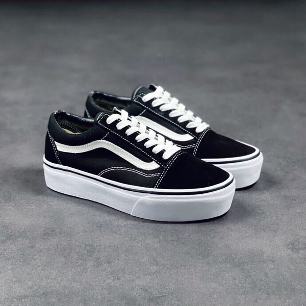 Vans old sale skool platform womens