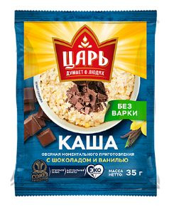 "Царь" Каша моментальная овсяная Со вкусом шоколада и ванили 35гр.*7шт ...