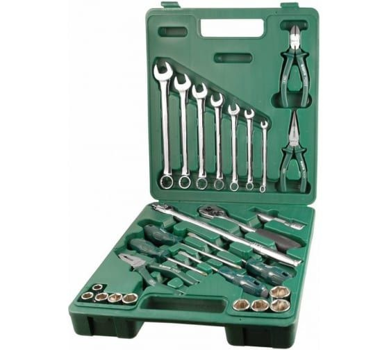 Набор инструментов Sata 26пр 1/2" 10-24мм 6-гран. кейс. - купить по ...