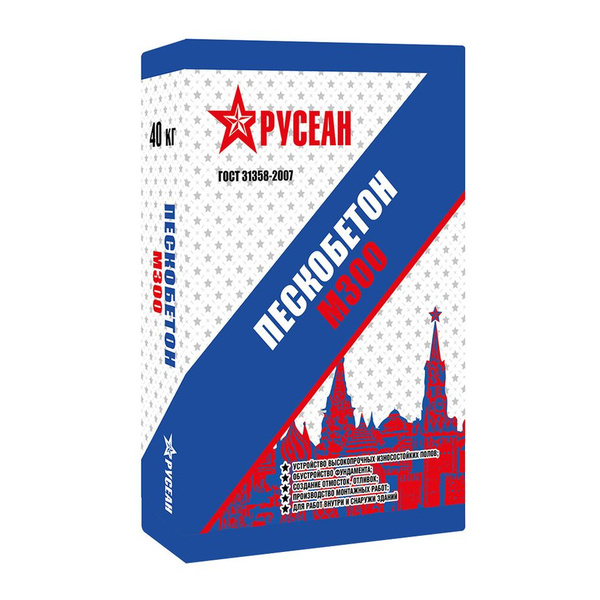 Пескобетон Русеан, 40 кг - купить по доступной цене в интернет магазине ...