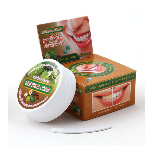 Herbal Clove Травяная тайская зубная паста с экстрактом нони и ...